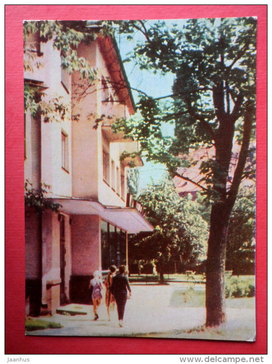 street - Druskininkai - 1966 - Lithuania USSR - unused - JH Postcards