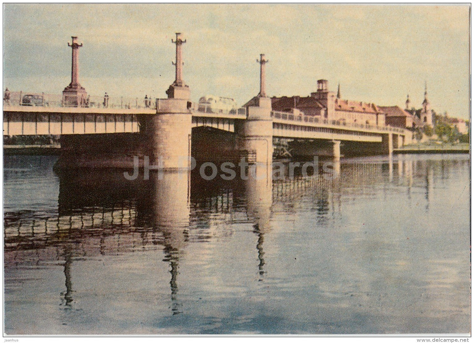 Bridge of Pärnu river - Pärnu - 1968 - Estonia USSR - unused - JH Postcards