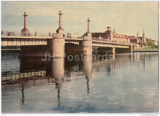 Bridge of Pärnu river - Pärnu - 1968 - Estonia USSR - unused - JH Postcards