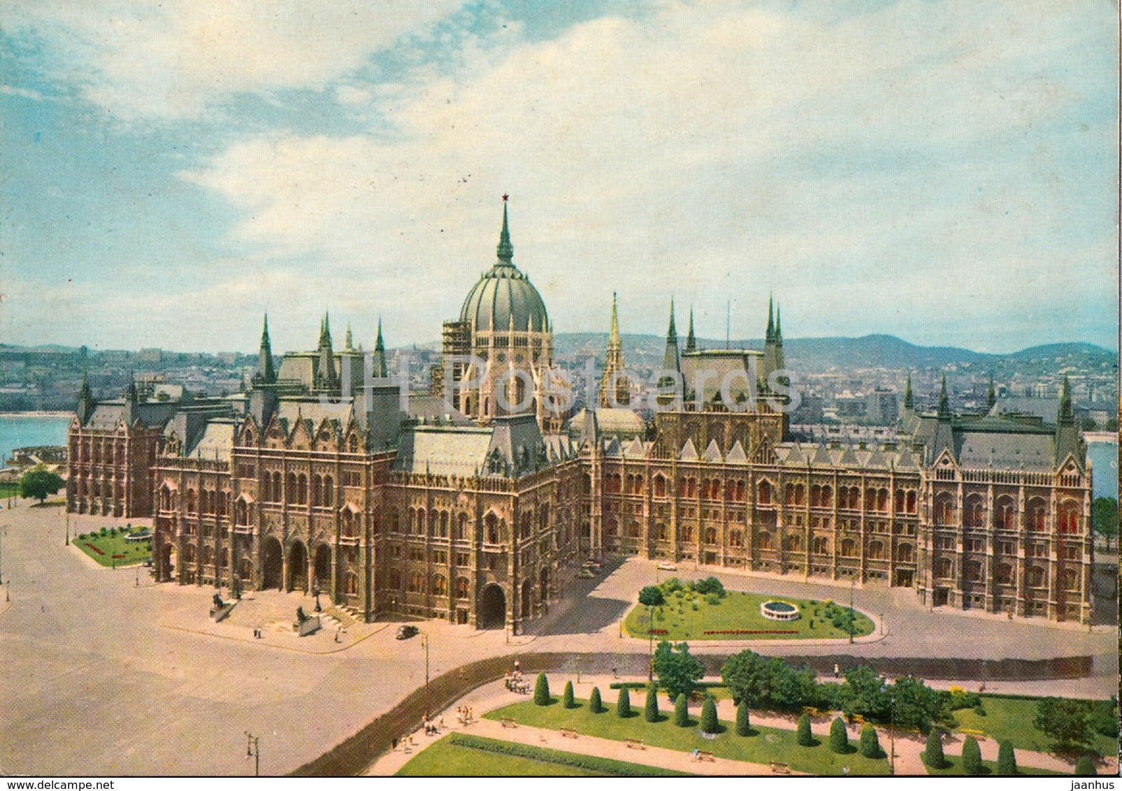 Budapest - parliament - 1968 - Hungary - used - JH Postcards