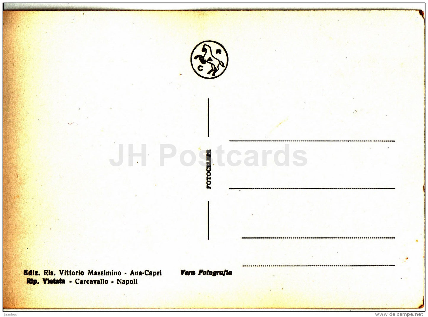 Anacapri - San Michele - Medusa e Colonna Africana - Medusa and African column - Italy - Italia - unused - JH Postcards