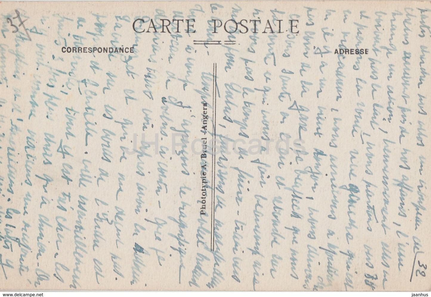 Loches - Le Chateau Royal - Vue d'Ensemble - castle - 27 - old postcard - 1924 - France - used