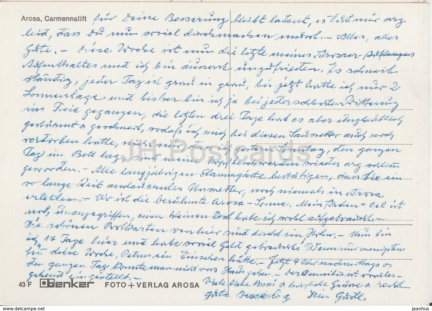 Arosa - Carmennalift - skilift - ski resort - Switzerland - used