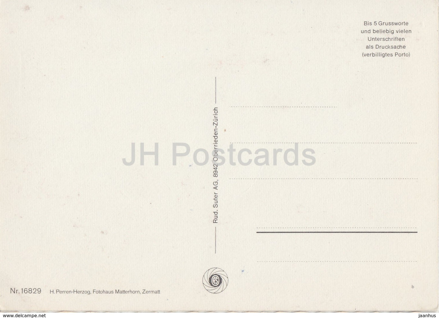 Zermatt Gornergrat - train - multiview - 16829 - Switzerland - unused