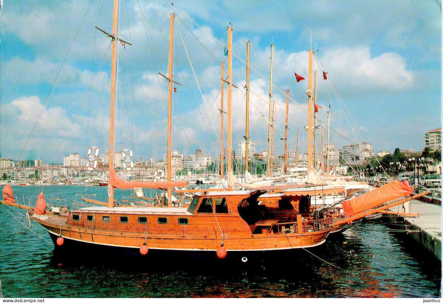 Istanbul - Kalamis - port - ship - boat - 34-35 - Turkey - unused - JH Postcards