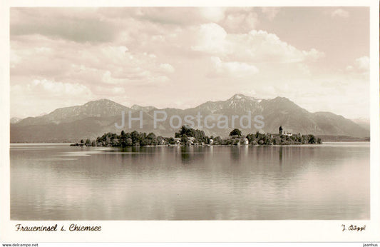 Fraueninsel i Chiemsee - old postcard - Germany - unused - JH Postcards