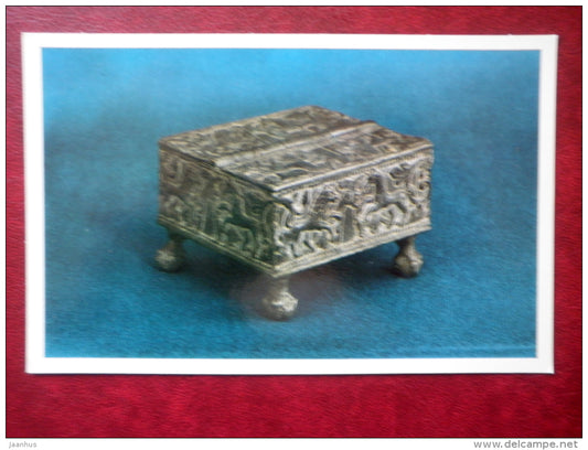 Box , 17th century - Art Objects in Tin by Russian Craftsmen - 1976 - Russia USSR - unused - JH Postcards