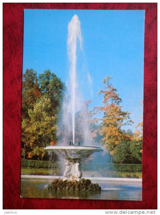 Petrodvorets - The Great Fountain - fountain - 1972 - Russia - USSR - unused - JH Postcards
