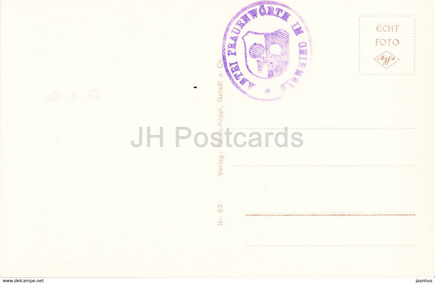 Fraueninsel i Chiemsee - old postcard - Germany - unused