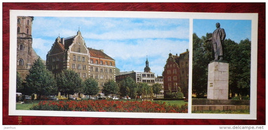 monument to Stucka - Riga - 1980 - Latvia USSR - unused - JH Postcards