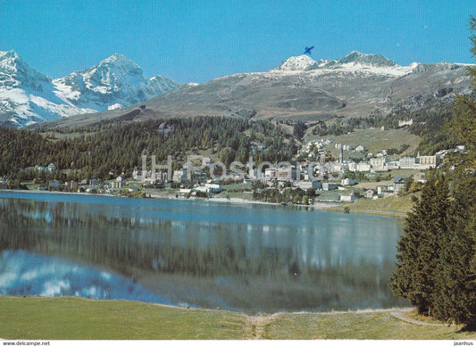 St. Moritz mit Piz Julier und Piz Nair - 151 - 1975 - Switzerland - used - JH Postcards