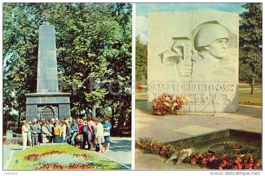 Monument to the victims of the White Guard rebellion in 1918 - Yaroslavl - Russia USSR - 1973 - unused - JH Postcards