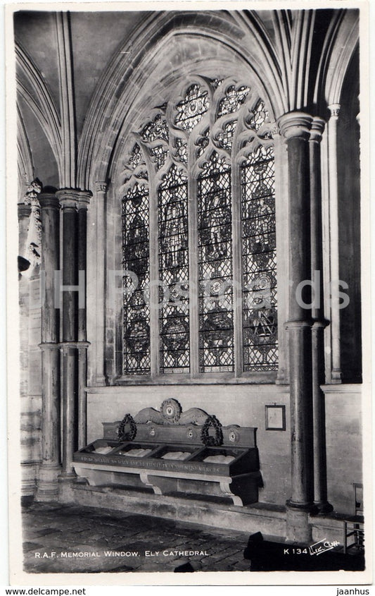 Ely Cathedral - R.A.F Memorial Window - K 134 - 1961 - United Kingdom - England - used - JH Postcards