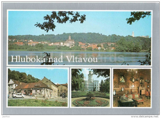 Hluboka nad Vltavou - castle - hotel- architecture - Czechoslovakia - Czech - unused - JH Postcards