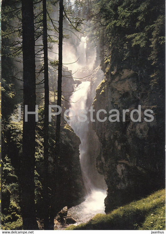 Dalpe - Cascata della Piumogna - waterfall - 1970 - Switzerland - used - JH Postcards