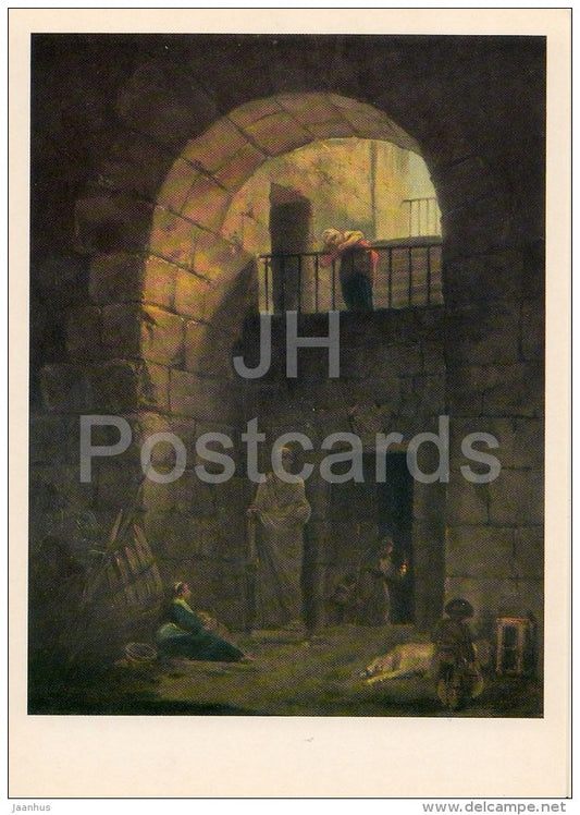 painting by Hubert Robert - an Abandoned Statue , 1790 - French art - 1981 - Russia USSR - unused - JH Postcards