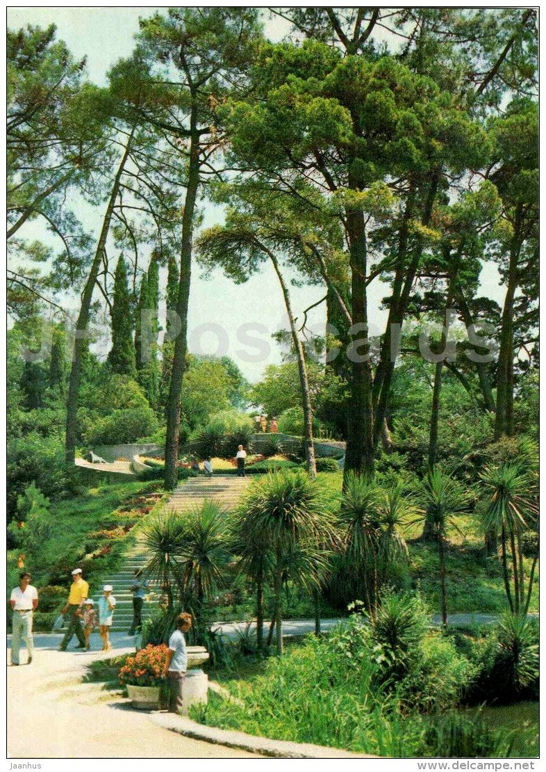 park Southern Cultures - Sochi - 1981 - Russia USSR - unused - JH Postcards
