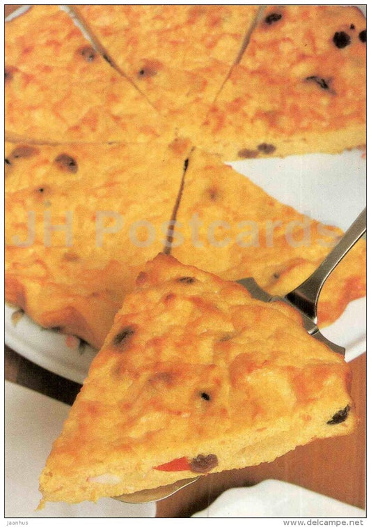 Cottage cheese casserole with pumpkin - Dishes from Pumpkin - recepies - 1991 - Russia USSR - unused - JH Postcards