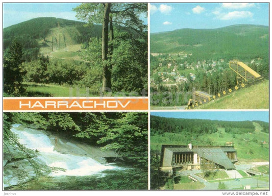 Harrachov - Krkonose - mountains - ski jumping hill - Czechoslovakia - Czech - unused - JH Postcards