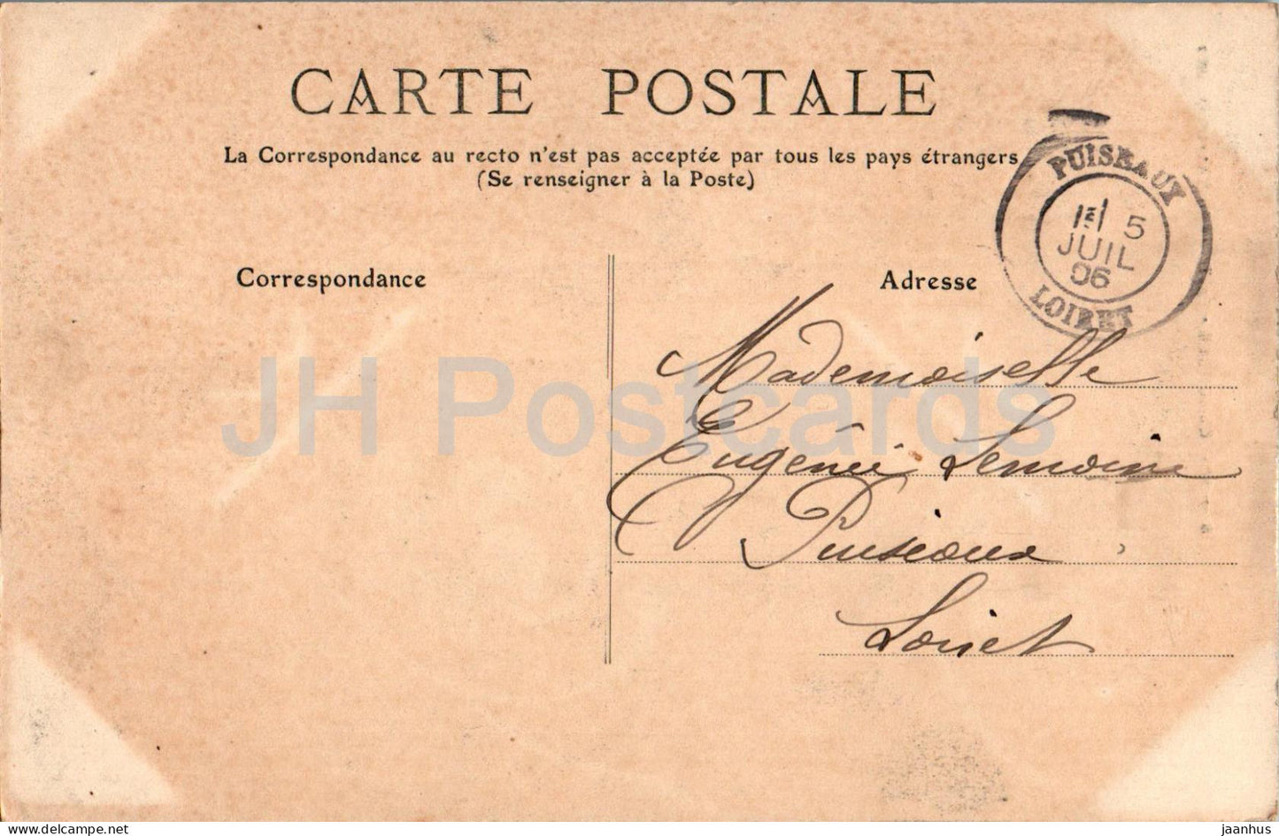 Malesherbes - La Tour de Site en Guette - Turm - 5 - alte Postkarte - 1906 - Frankreich - gebraucht 