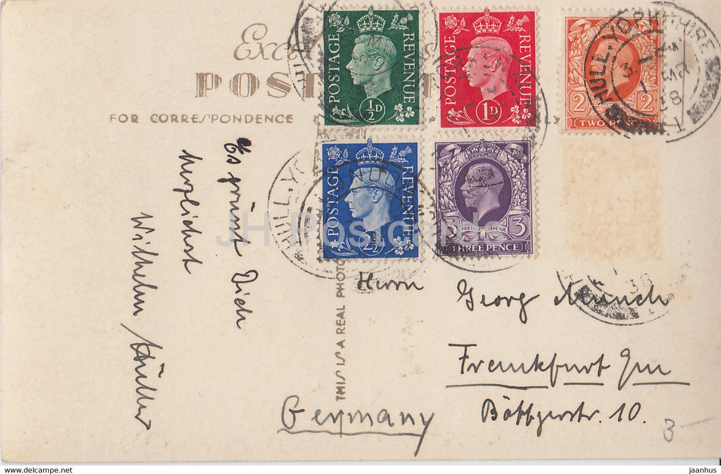 Hull - The Holy Trinity Church - 23 - old postcard - England - 1938 - United Kingdom - used