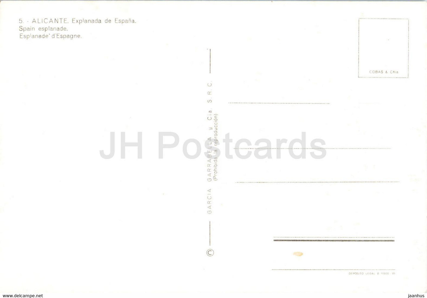 Alicante - Explanada de Espana - Spain esplanade - 5 - Spain - unused