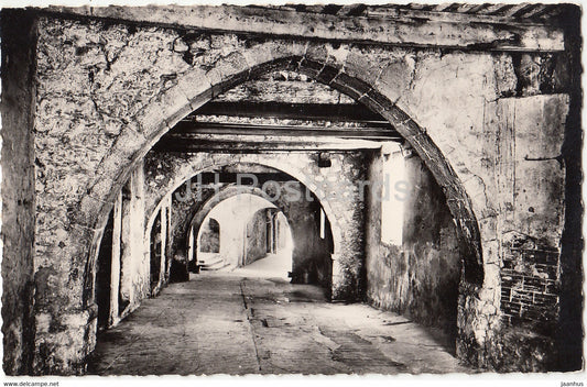 Villefranche sur Mer - Les Voutes de la rue Obscure - old postcard - France - unused - JH Postcards