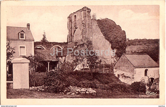 Villedieu le Chateau - Le Vieux Chateau - castle - 1951 - old postcard - France - used - JH Postcards