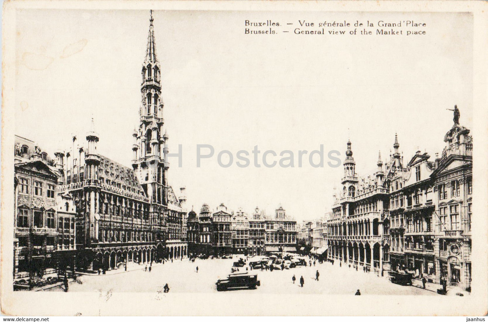 Bruxelles - Brussels - Vue Generale de la Grand Place - old postcard - Belgium - unused - JH Postcards