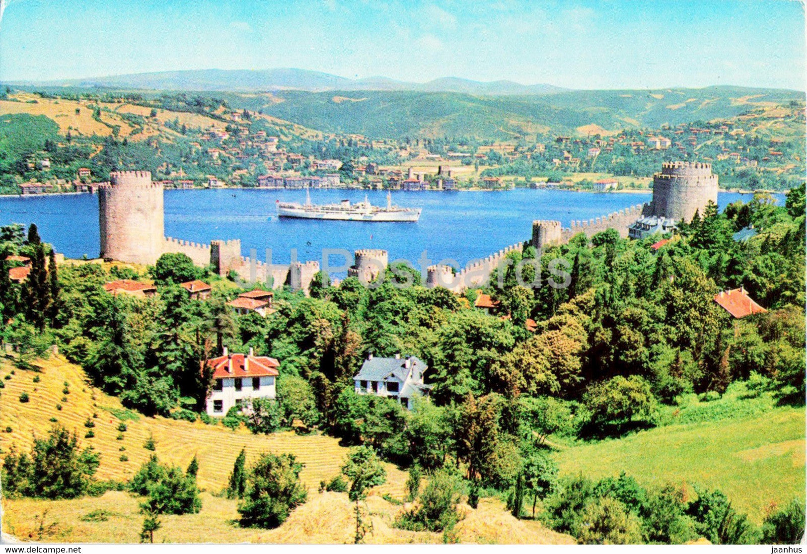 Istanbul - The Fortress and the Bosphorus - Keskin - 1981 - Turkey - used - JH Postcards