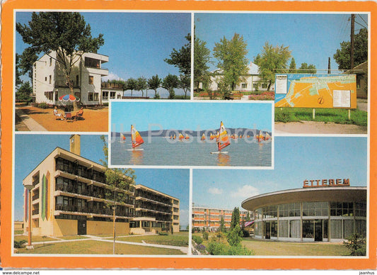 Zamardi - hotel - windsurfing - multiview - 1984 - Hungary - used - JH Postcards