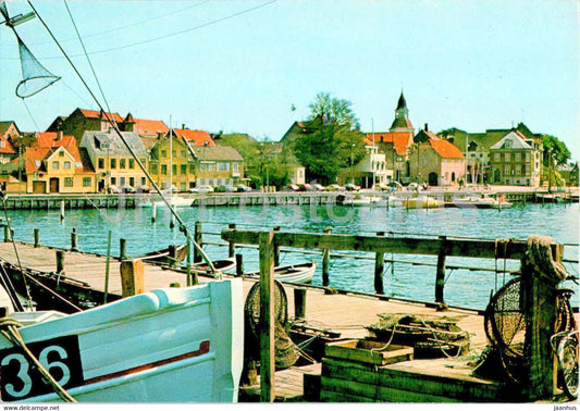Havnen - Faaborg - Harbour - 1991 - Denmark - used - JH Postcards