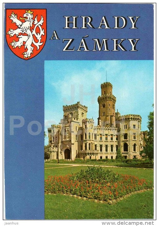Hluboka nad Vltavou - Palace - castle - Czechoslovakia - Czech - unused - JH Postcards