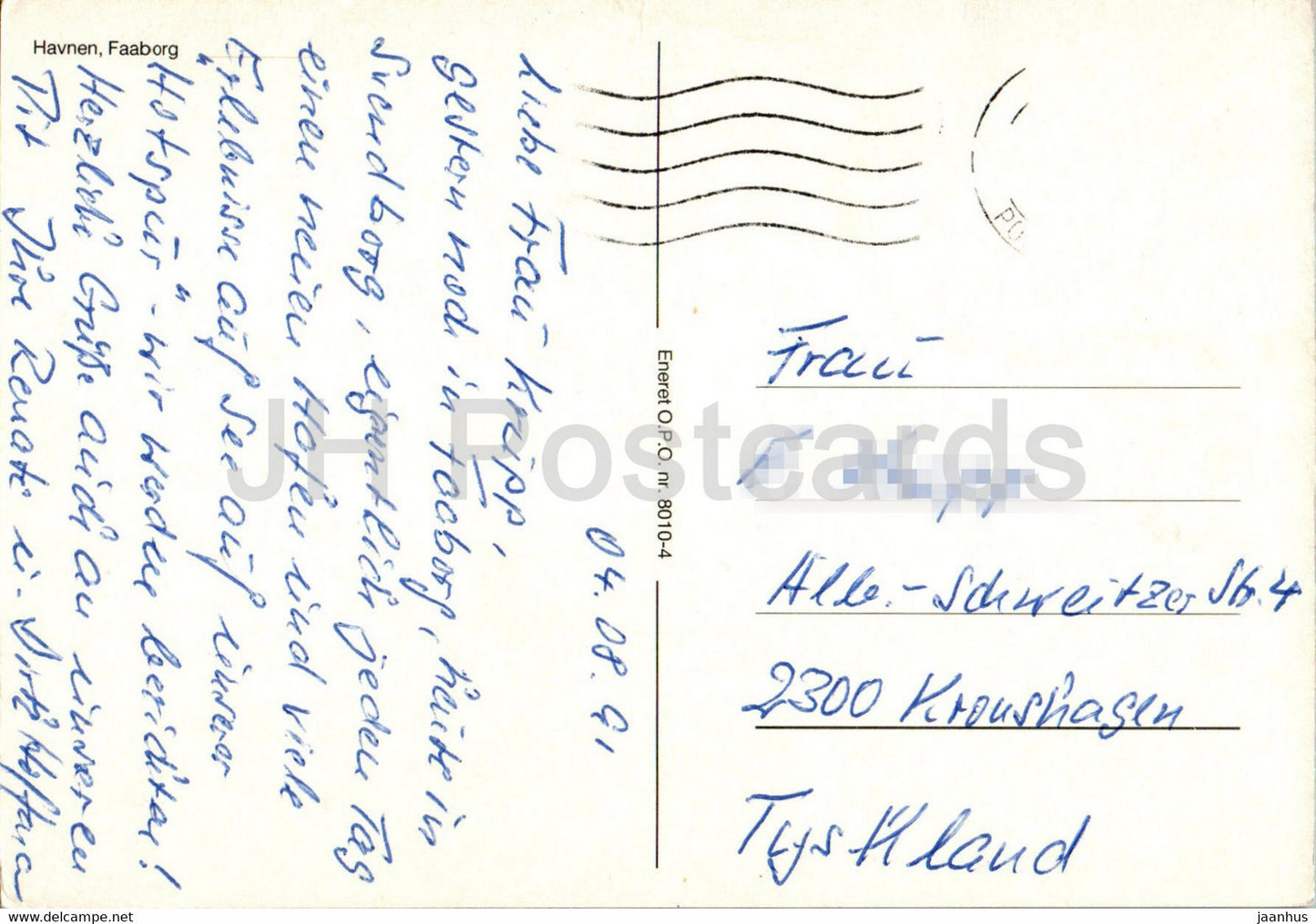 Havnen - Faaborg - Harbour - 1991 - Denmark - used