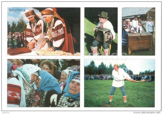 Day of Seto Kingdom - accordion - national costumes - Heritage of Setoland - Setumaa - Estonia - unused - JH Postcards