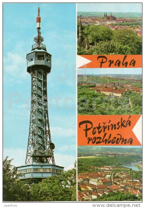 Petrinska tower - Strahov Monastery - Praha - Prague - Czechoslovakia - Czech - unused - JH Postcards