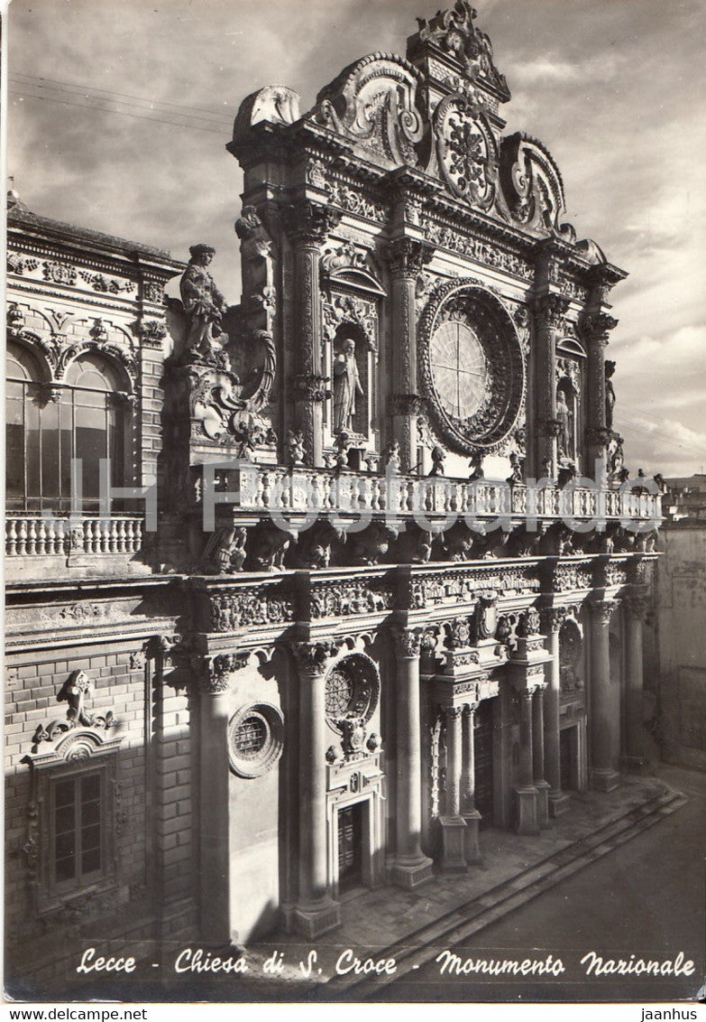 Lecce - Chiesa di S Croce - Monumento Nazionale - church - Italy - Italia - unused - JH Postcards