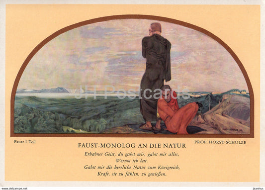Leipzig - Auerbachs Keller - Faust Monolog an die Natur - 1965 - DDR Germany - unused - JH Postcards