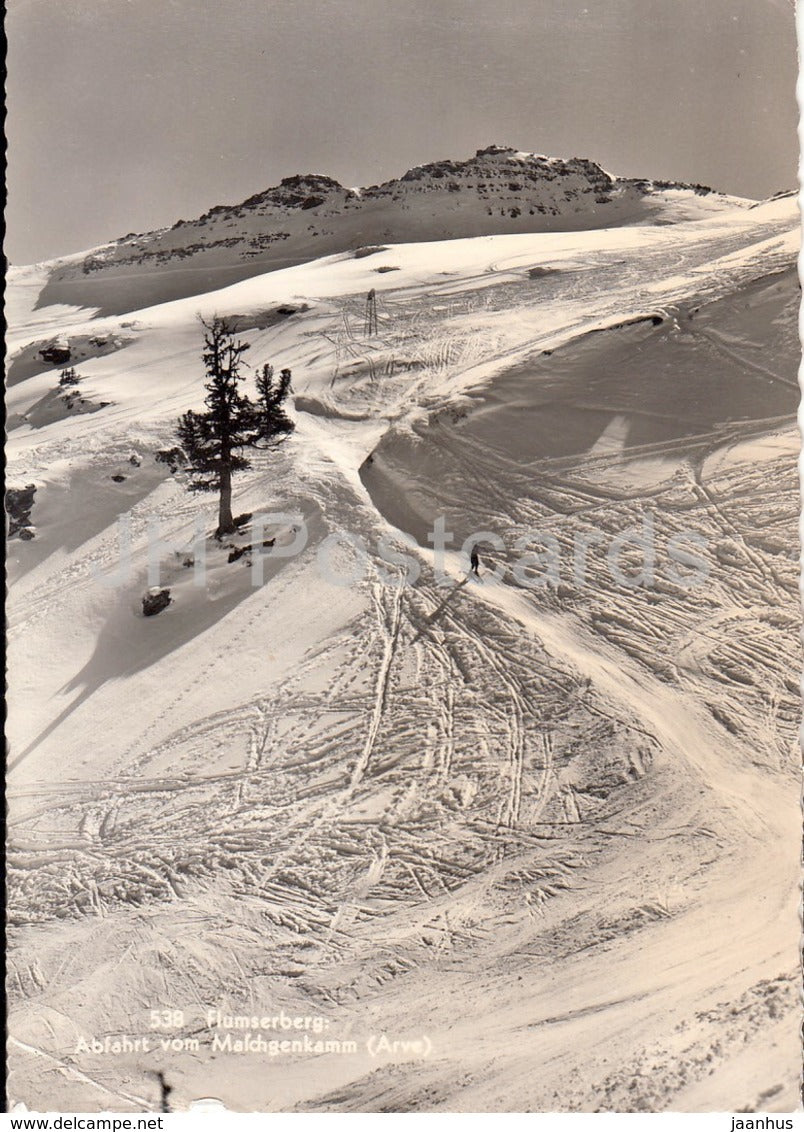 Flumserberg - Abfahrt vom Malchgenkamm - 538 - Switzerland - 1969 - used - JH Postcards