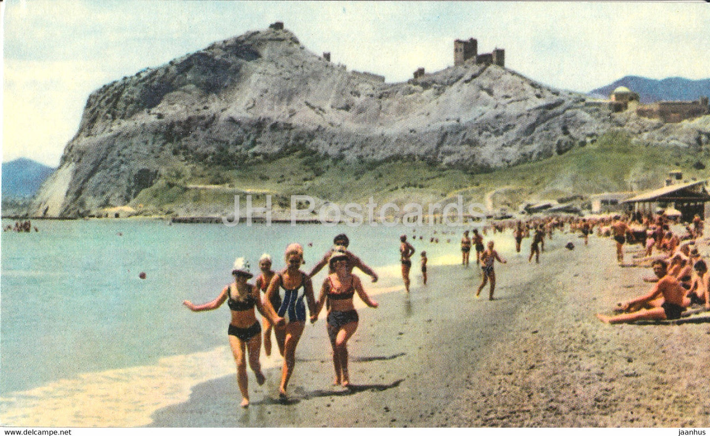 Feodosia - Sudak beach - Crimea - 1968 - Ukraine USSR - unused - JH Postcards