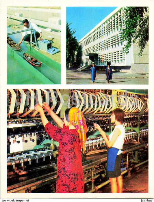 Ashgabat - Ashkhabad - Laboratory of Hydrotechnical Institute - Selproject - factory - 1974 - Turkmenistan USSR - unused - JH Postcards