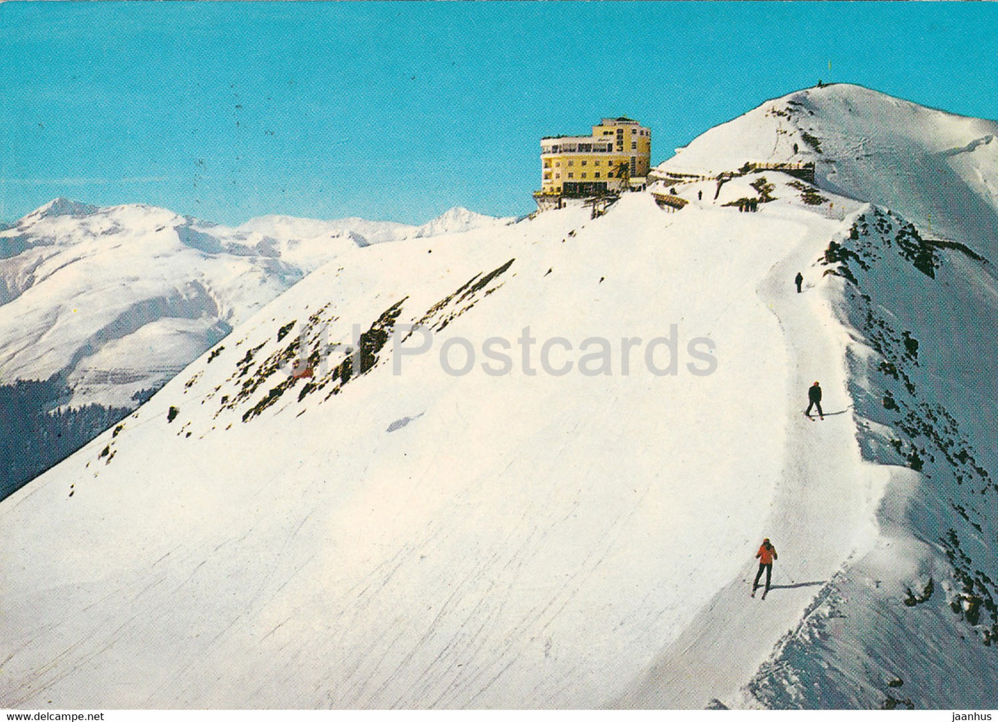 Davos 1560 m - Bergstation Jakobshorn 2593 m - 1974 - Switzerland - used - JH Postcards