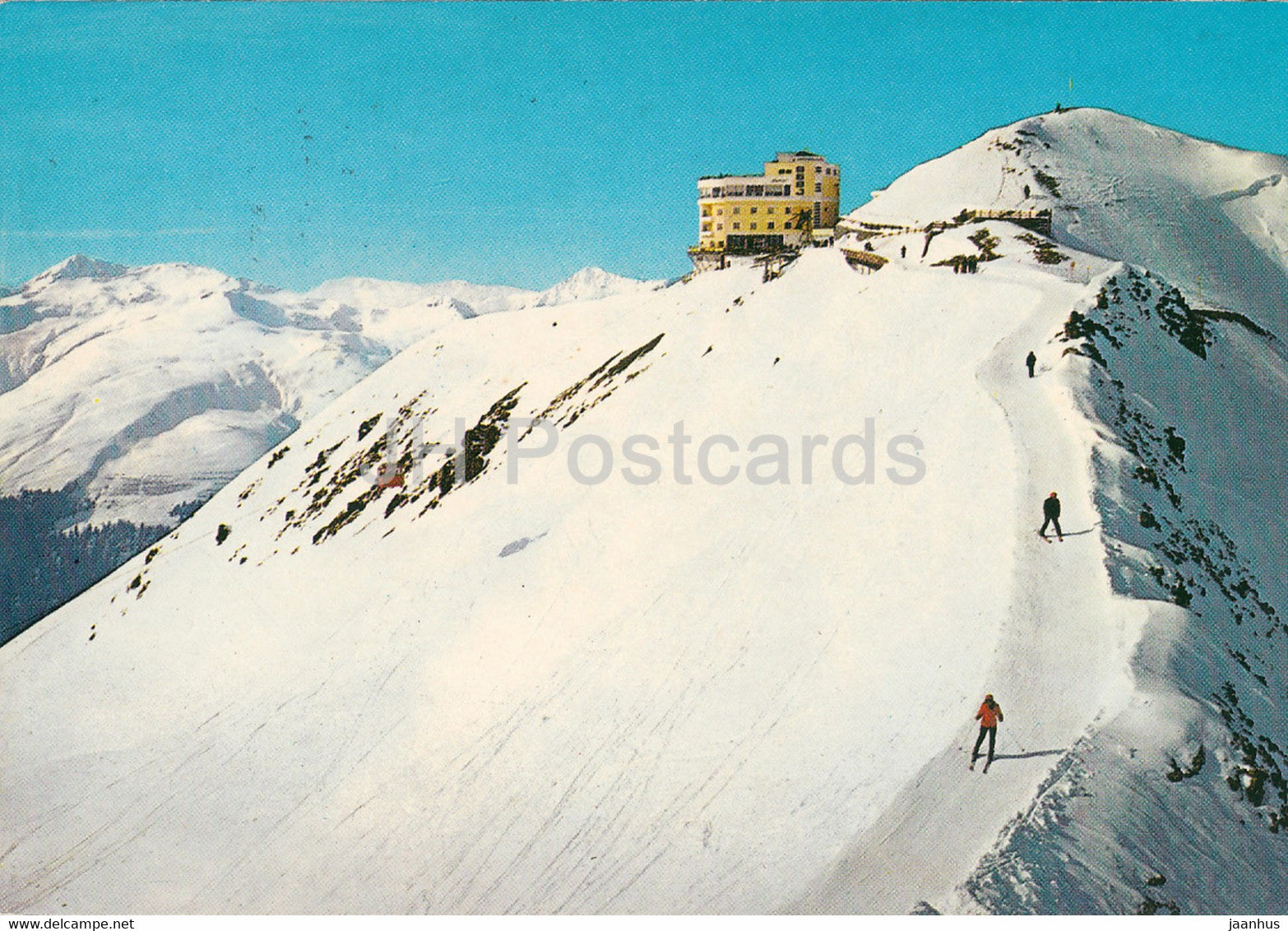 Davos 1560 m - Bergstation Jakobshorn 2593 m - 1974 - Switzerland - used - JH Postcards