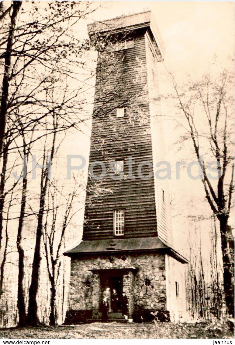 Plessturm bei Bad Salzungen 644 m - old postcard - 1966 - Germany DDR - used - JH Postcards