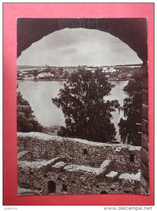 A view from the donjon of Trakai Castle Trakai - Trakai - Lithuania USSR - unused - JH Postcards