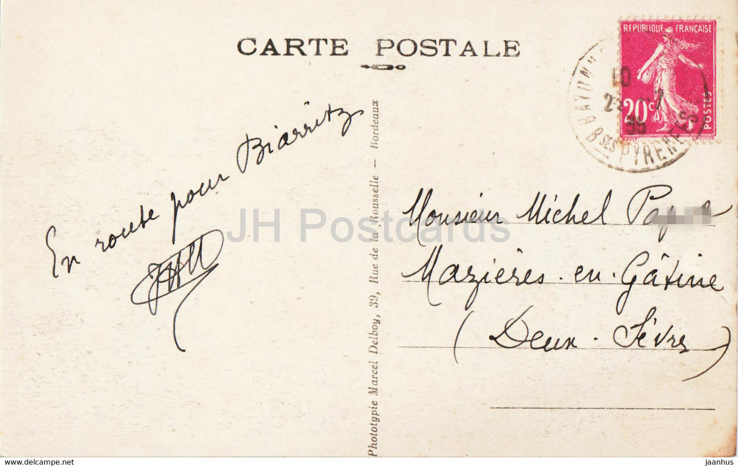 Bayonne - Le Cloitre et la Cathedrale - cathedral - 182 - old postcard - 1935 - France - used