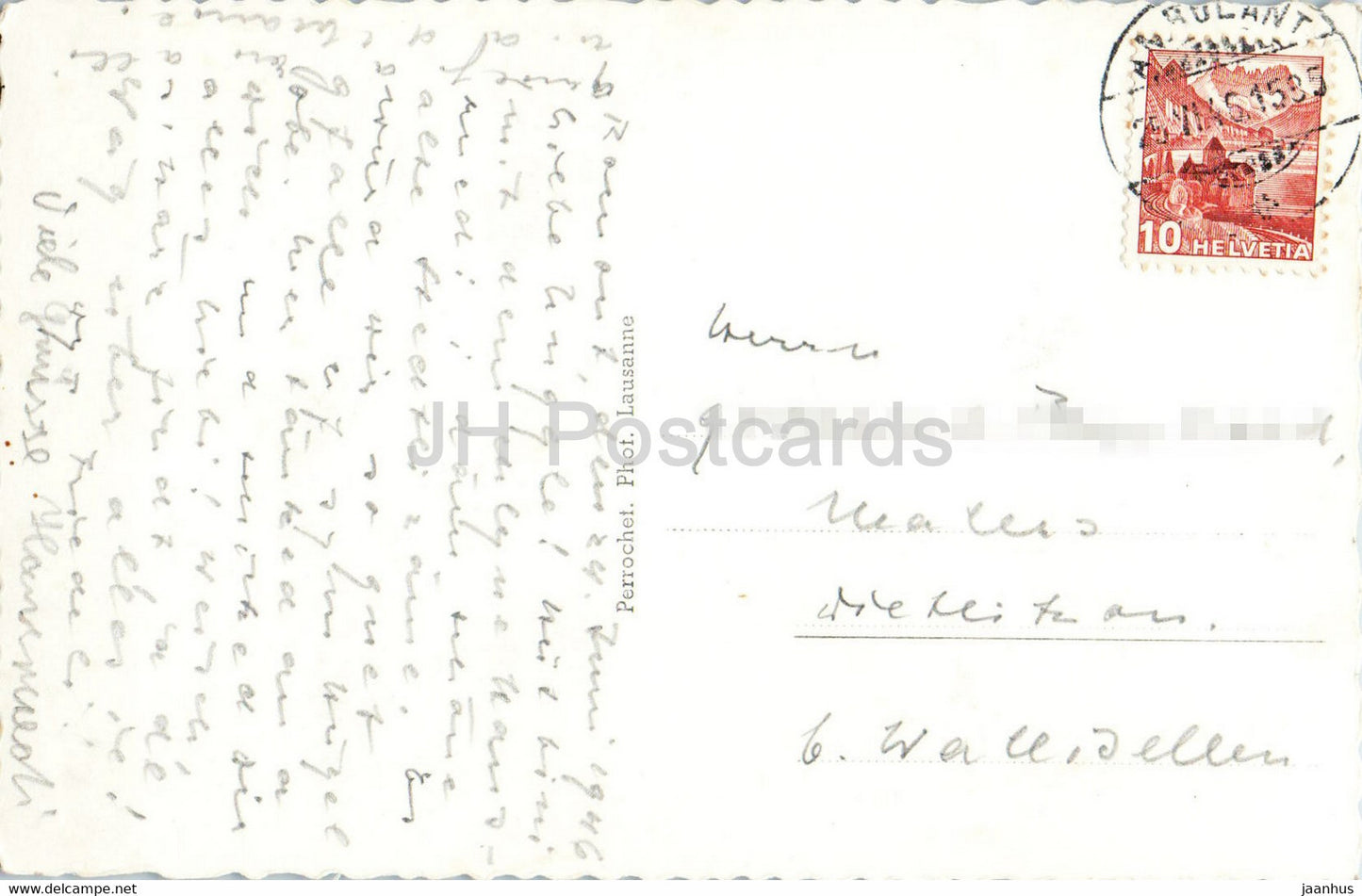 Romont – 1268 – alte Postkarte – 1946 – Schweiz – gebraucht