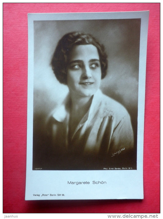 Margarete Schön - german movie actress - film - Verlag Ross - 1097/1 - old postcard - Germany - unused - JH Postcards