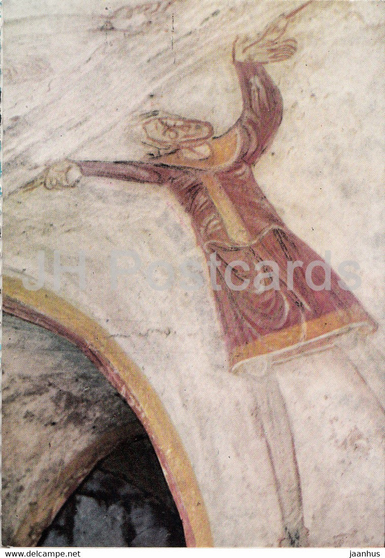 Tavant - Fresque de la Crypte - Atlantes portant une poutre - France - unused - JH Postcards