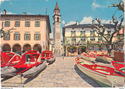 Ascona - Lago Maggiore - Albergo - boat - 318 - Switzerland - 1962 - used - JH Postcards